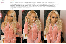 Load image into Gallery viewer, Blonde Body Wave Lace Front Wig Human Hair 30 inch Lace Wig HD Transparent Lace Frontal Wigs For Black Women - promboutiqueonline