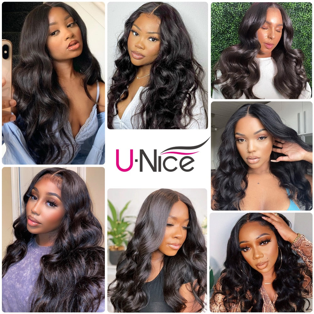 Long Body Wave Wigs 4x4 Inch Closure Wig Density 180% And 150% Natural Lace Wig With Pre-Plucked Natural Hairline - promboutiqueonline
