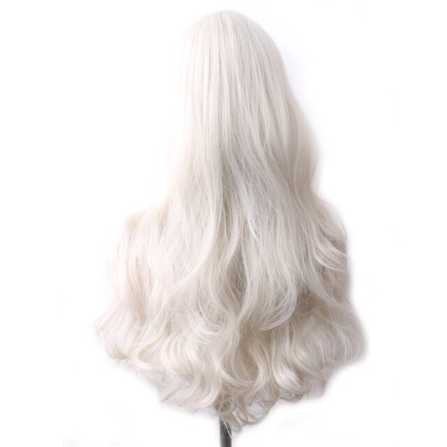 Purple Long Wavy Synthetic Hair Wig Hair Colored Cosplay Wigs For Women - promboutiqueonline