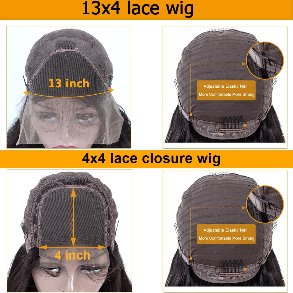 Straight Short Bob Wigs for Women Human Hair Lace Wigs with Natural Baby Hair - promboutiqueonline