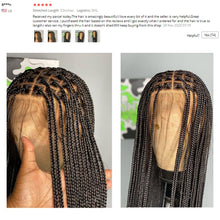 Load image into Gallery viewer, Straight Full Lace Human Hair Wigs for Women Brazilian Hair Pre Plucked Bleached Knots - promboutiqueonline