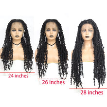 Load image into Gallery viewer, Synthetic Full Lace Braided Wigs for Black Women Long Crochet Braids Lace Loc Wigs - promboutiqueonline