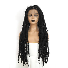 Load image into Gallery viewer, Synthetic Full Lace Braided Wigs for Black Women Long Crochet Braids Lace Loc Wigs - promboutiqueonline