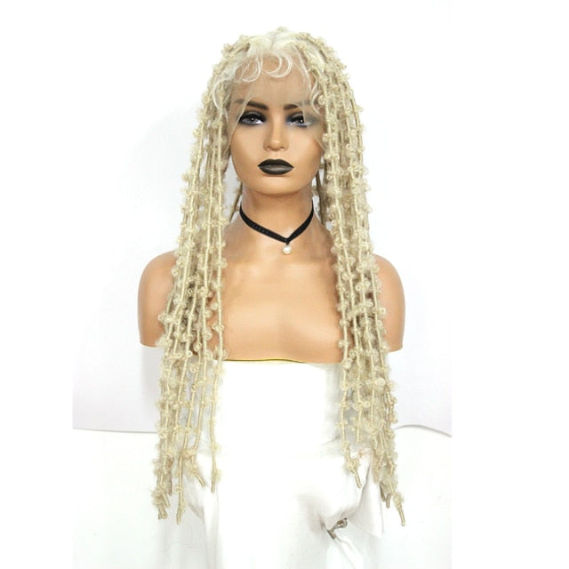 Synthetic Full Lace Braided Wigs for Black Women Long Crochet Braids Lace Loc Wigs - promboutiqueonline