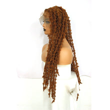 Load image into Gallery viewer, Synthetic Full Lace Braided Wigs for Black Women Long Crochet Braids Lace Loc Wigs - promboutiqueonline