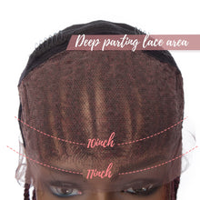 Load image into Gallery viewer, 30 Inches Box Braided Synthetic Lace Front Hair Wigs with Baby Hair for Black Women - promboutiqueonline