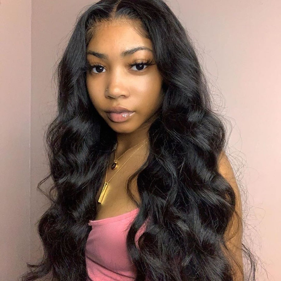Black Body Wave bundles Black Women Hair Extensions Human Hair Weave Hair Piece for Girls - promboutiqueonline