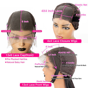 Short Body Wave Bob Lace Frontal Human Hair Wigs For Black Women Made of Brazilian Remy Hair