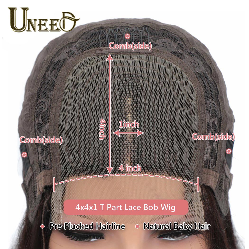 Straight Short Bob Wigs for Women Human Hair Lace Wigs with Natural Baby Hair - promboutiqueonline
