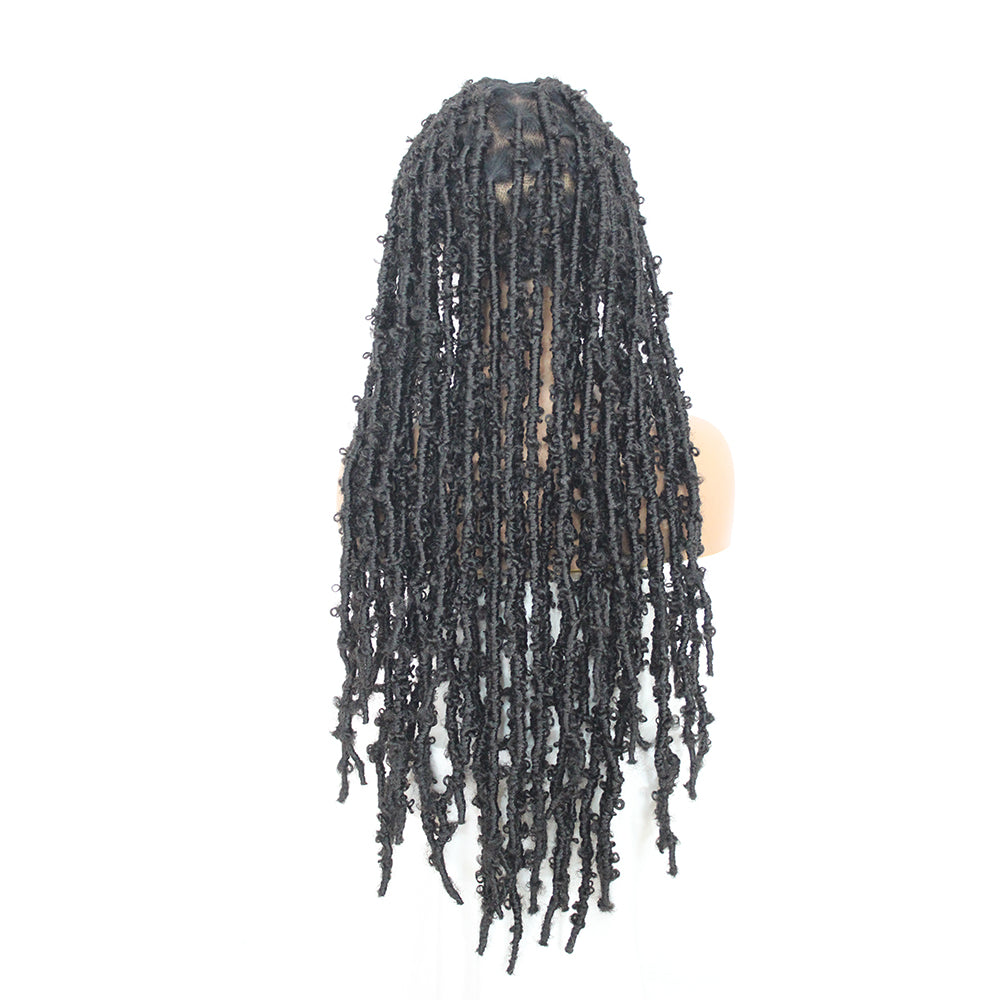 Synthetic Full Lace Braided Wigs for Black Women Long Crochet Braids Lace Loc Wigs - promboutiqueonline