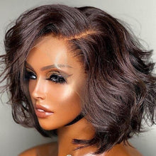 Load image into Gallery viewer, Short Body Wave Bob Lace Frontal Human Hair Wigs For Black Women Made of Brazilian Remy Hair
